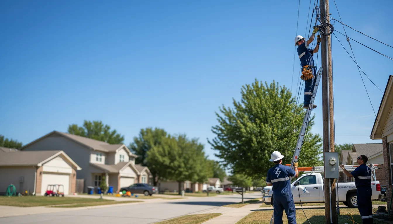 Residential electrician providing installation services in Collegeport, TX